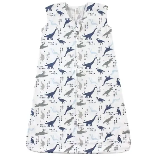 Touched by Nature Baby Boy Organic Cotton Sleeveless Wearable Sleeping Bag, Sack, Blanket, Dino image {1}