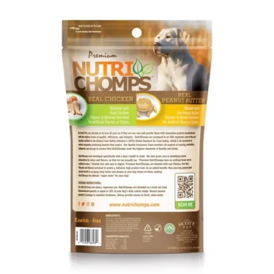 Nutri Chomps Peanut Butter Mini Knot Dog Treats - 5.08oz image {1}