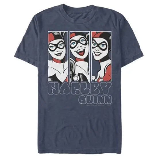 Men's Batman Harley Quinn Classic Cartoon Panel T-Shirt image {2}