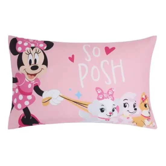 4pc Toddler Minnie Mouse Reversible Bed Set image {4}