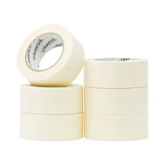 Universal General-Purpose Masking Tape, 3" Core, 48 mm x 54.8 m, Beige, 24/Carton image {4}