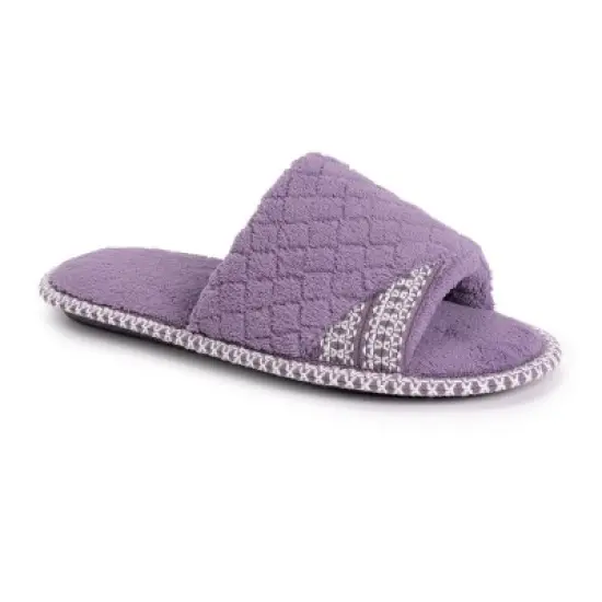 MUK LUKS Women's Sally Open Toe Scuff Slipper image {10}