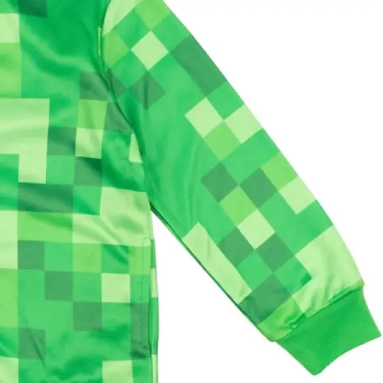Minecraft Creeper Fleece Zip Up Hoodie Little Kid to Big Kid  image {5}