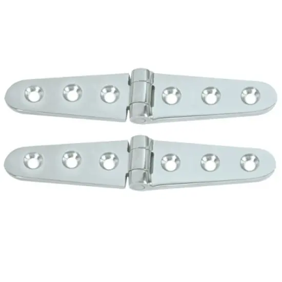 Whitecap Brass Strap Hinge - 6" x 1-1/8" - Boat Equipment - 12137986. image {1}