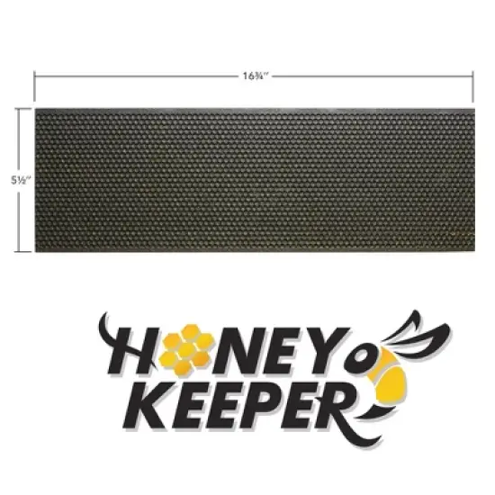 Honey Keeper Bee Frame Foundations - Beeswax Coated Black Foundation Sheets for Deep Beehives, 10 Pack image {2}