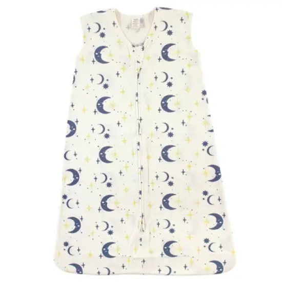 Touched by Nature Baby Boy Organic Cotton Sleeveless Wearable Sleeping Bag, Sack, Blanket, Man In The Moon image {1}