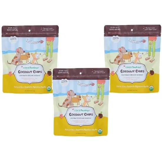 CoCoTherapy Coconut Chips - 6 oz Each (3 Pack) image {3}