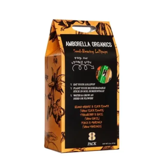 Amborella Organics 8pk Spooky Season Seed-Bearing Lollipops Flower Seeds image {7}