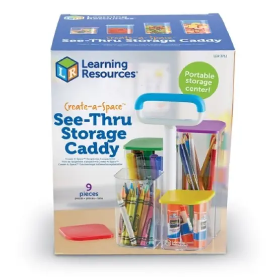 Learning Resources Create-a-Space See-Thru Storage Caddy image {3}