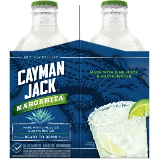 Cayman Jack Margarita Cocktail - 6pk/11.2 fl oz Bottles image {2}