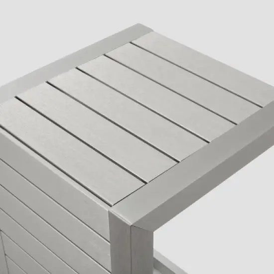 Cape Coral 3pc Aluminum Chat Set Khaki - Christopher Knight Home image {6}