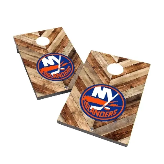 NHL New York Islanders 2'x3' Cornhole Bag Toss Game Set image {1}