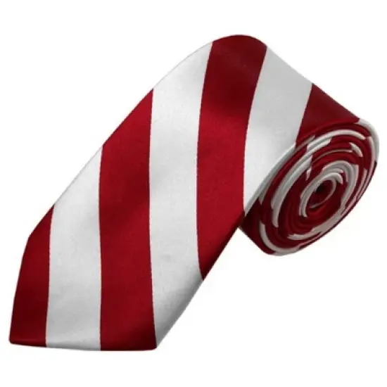 Men's 2.75 W And 58 L Inch With 0.75 Inch Stripe Width College Stripe Slim Woven Necktie image {2}