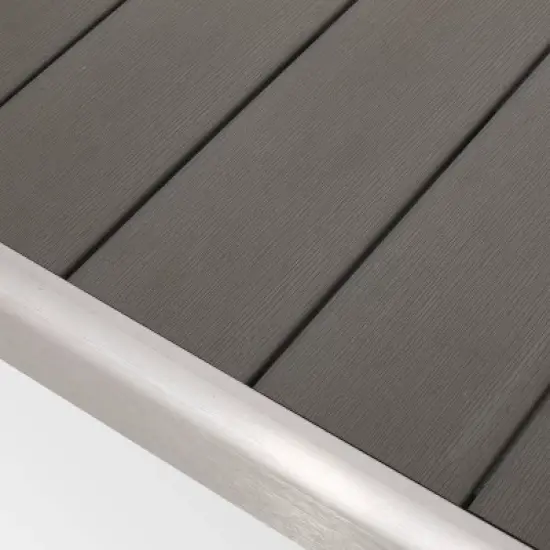 Cape Coral Aluminum Modern Dining Bench - Christopher Knight Home image {3}