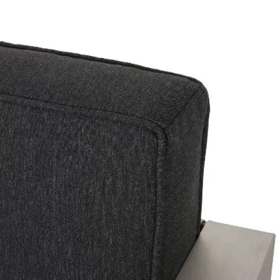 Christopher Knight Home Aviara Outdoor Aluminum 3 Piece Chat Set with C Shaped Side Table image {8}