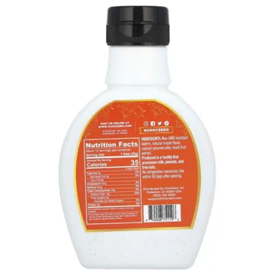 ChocZero, Maple Syrup, 10.5 oz image {1}