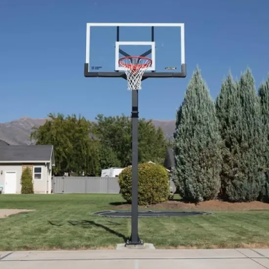 Lifetime 60" Adjustable Bolt Down Basketball Hoop image {2}
