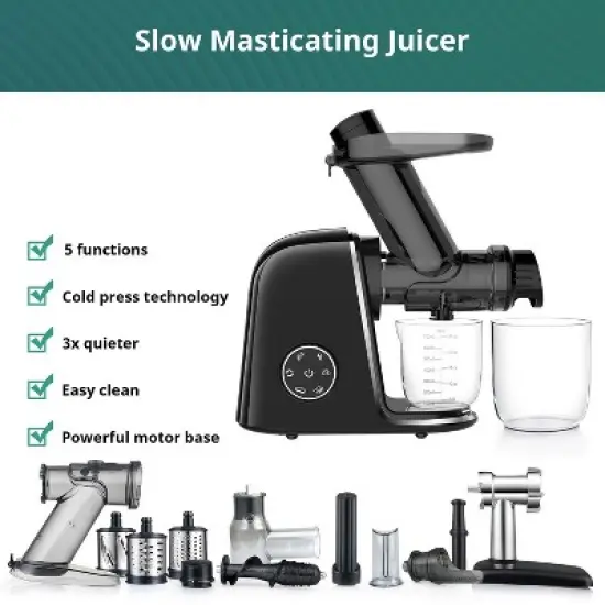 MOVSSOU Slow Juicer Machine 150W image {1}