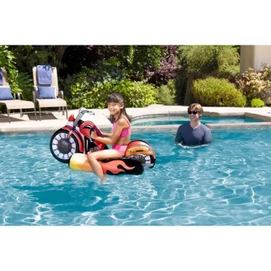 Poolmaster Motorcycle Inflatable Swimming Pool Float image {4}