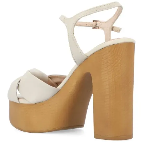 Journee Collection Womens Lorrica Tru Comfort Foam High Heel Open Toe Sandals image {6}