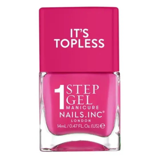 Nails.INC It&rsquo;s Topless, 4-in-1 Base Coat, Treatment, Color and Top Coat 1-Step Gel Nail Polish - 0.47 fl oz image {16}