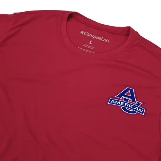 Men's Campus Lab American University Men's Sport Active T-Shirt Left Chest Logo image {4}