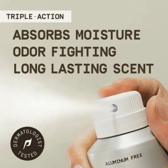 Papatui Men's Aluminum-Free Long-Lasting Odor Protection Body Deodorant Spray - Sadalwood Suede - 5oz image {4}