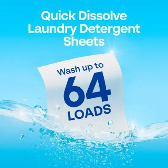 Earth Breeze Laundry Detergent Sheets - Fresh Scent Eco Sheets - 32ct - 64 Loads image {4}