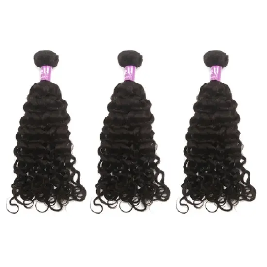 Unique Bargains 9A Brazilian Italian Curly Human Hair Extension Unprocessed 22" 1 Bundle image {4}
