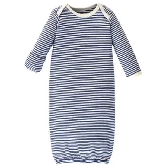 Touched by Nature Baby Boy Organic Cotton Long-Sleeve Gowns 3pk, Woodland, 0-6 Months image {2}