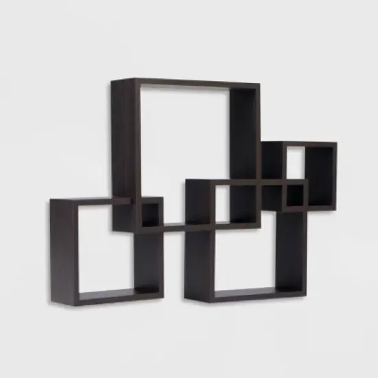 
25.5" x 17.75" Intersecting Cube Wall Shelf - Danya B. image {5}