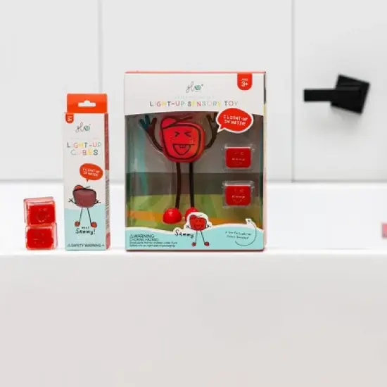 Glo Pals Character Sammy & 6 Red Light Up Water Cubes image {3}