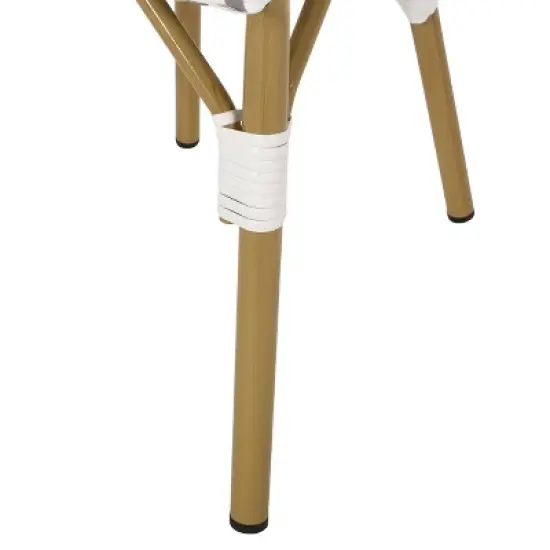 GDFStudio Brandy Outdoor Wicker Weave Bistro Chairs (Set of 4) image {8}