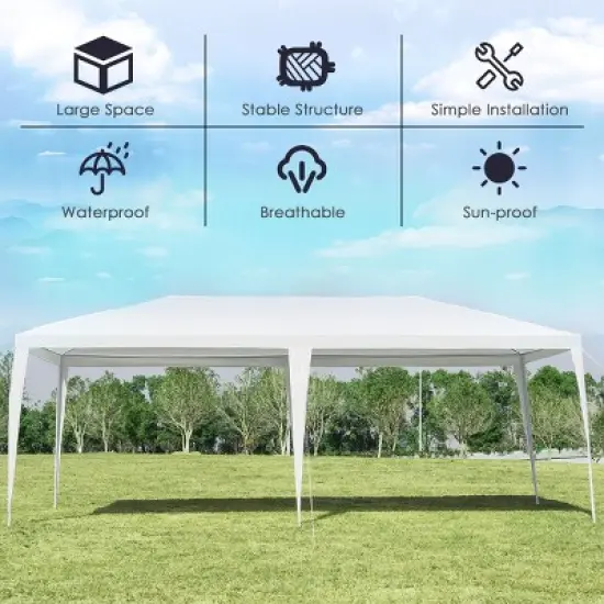 Costway 10'x20' Outdoor Party Wedding Tent Heavy Duty Canopy Pavilion image {5}