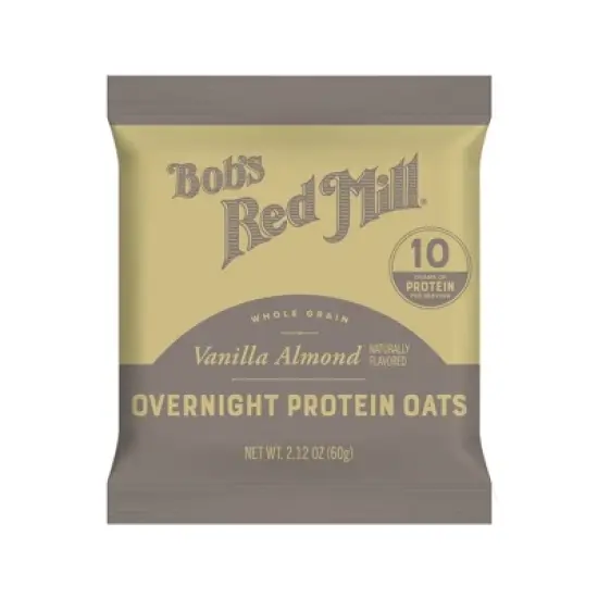 Bob's Red Mill Vanilla Almond Overnight Protein Oats - 8.47oz image {5}