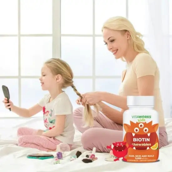 VitaWorks Biotin 5,000mcg - Chewables - 120 ct. image {2}