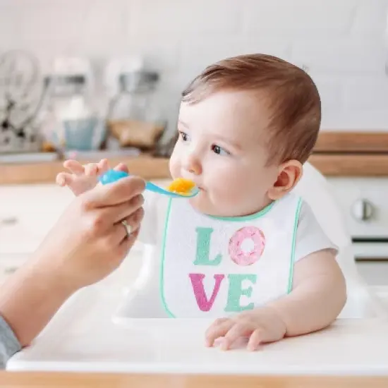 The Peanutshell Baby Girl Terry Bibs, 18 Pack for Feeding, Teething, or Drooling|Girl Foods/Holiday image {5}