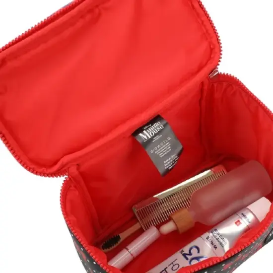 Disney Minnie Mouse Bows & Polka Dots Black 6&rdquo; Beauty Case image {4}