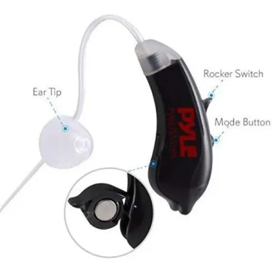 Pyle Digital Hearing Amplifier Behind-the-Ear with Noise Reduction - Universal Fit - PHLHA52 image {4}