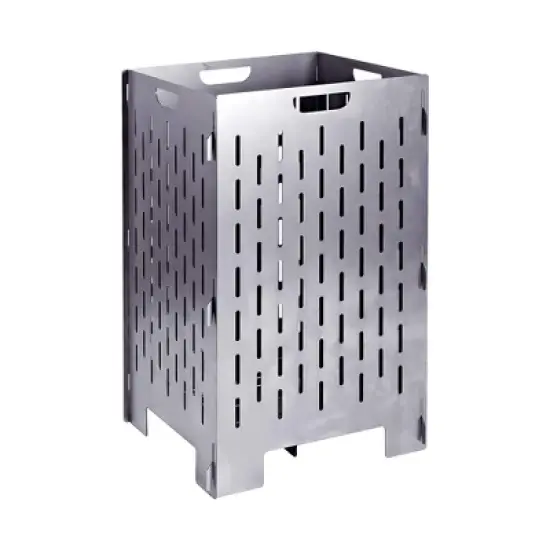 Yard Tuff YTF-202036BC 20 x 20 x 36 Inch Heavy Gauge Steel Outdoor Burn Cage w/ Lid and Vent Holes for Safe Burning of Paper, Debris, and Brush, Gray image {1}