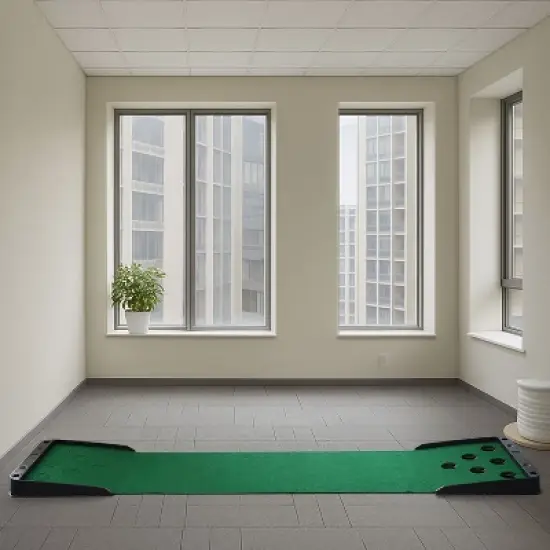 Swtroom Golf Putting Mat Auto Ball Return Putting Green Mat Game Practice Golf Gifts Home Office Backyard image {6}