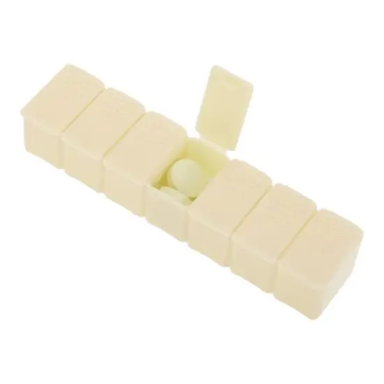 Unique Bargains 7 Grid Portable Pill Case 1 Pc image {5}