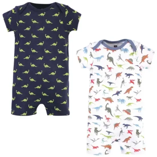 Hudson Baby Infant Boy Cotton Rompers, Dino image {4}