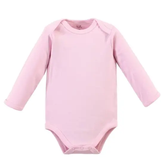 Touched by Nature Baby Girl Organic Cotton Long-Sleeve Bodysuits 5pk, Cherry Blossom image {1}
