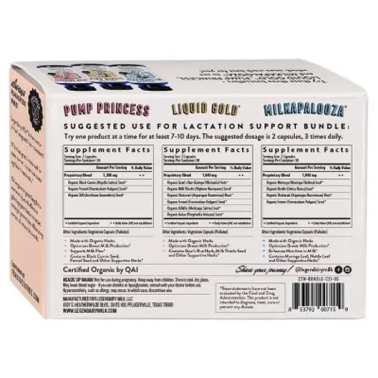 Legendairy Milk Lactation Support Bundle - 180ct image {1}