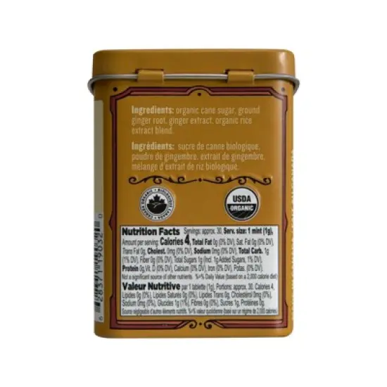 Clawhammer Organic Spicy Ginger Root Mints - Case of 12/1.07 oz image {2}