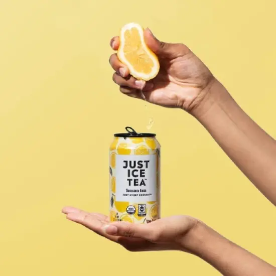 JUST ICE TEA Lemon Black Tea - 4pk/12 fl oz Cans image {7}
