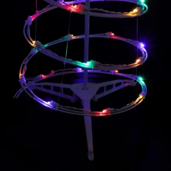 Northlight LED Lighted Spiral Outdoor Christmas Tree - 4' - Multi Lights image {6}