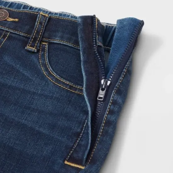 Girls' Adaptive Jeans - Cat & Jack&trade; Dark Wash image {2}