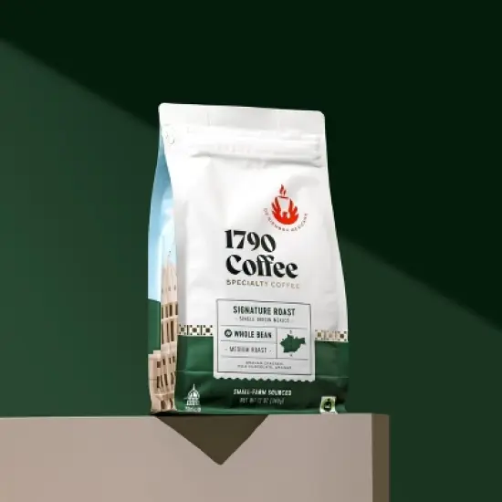 1790 Coffee Signature Roast Medium Roast Whole Bean Coffee &ndash; 12 oz image {5}
